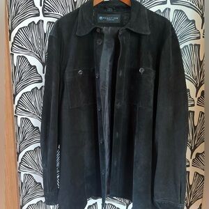 Kenneth Cole Reaction Men's Large Black Suede Jacket
